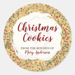 Weihnachtsprinklen Cookie Custom Label Stickers
