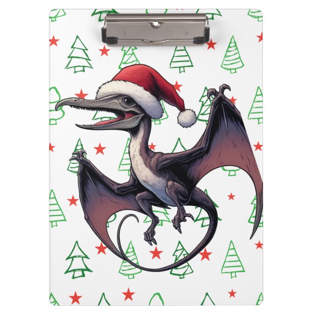 Weihnachtspterodaktylus Klemmbrett (Vorderseite)