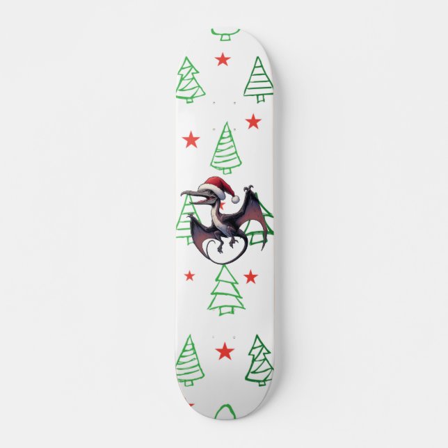 Weihnachtspterodaktylus Skateboard (Vorne)