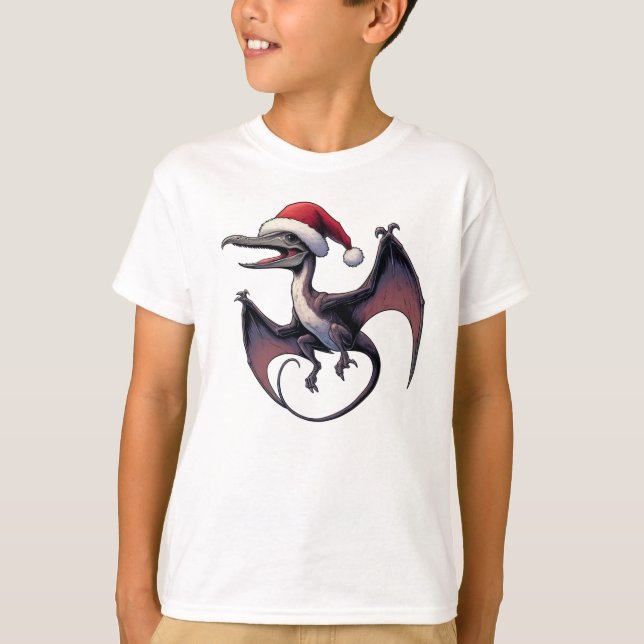Weihnachtspterodaktylus T-Shirt (Vorderseite)
