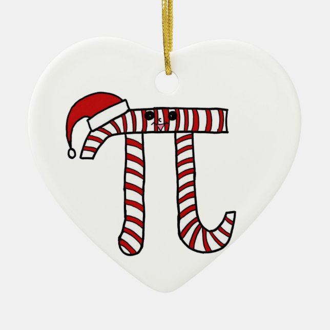 Weihnachtspu-Mathe-Verzierung Keramik Ornament (Vorne)