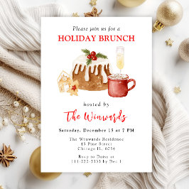 Weihnachtspucken und Cookies Festtagsbrunch Einladung