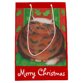 Weihnachtspud Frohe Weihnachtsgeschenk Tasche rot Mittlere Geschenktüte