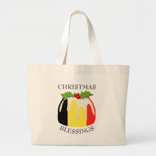 Weihnachtspudding BELGIUM FLAG Jumbo Stoffbeutel