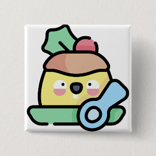 Weihnachtspudding Button