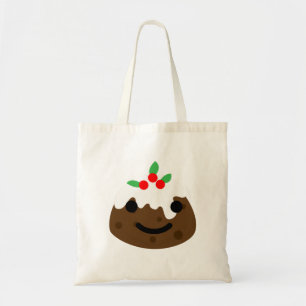 Weihnachtspudding Emoji Tragetasche