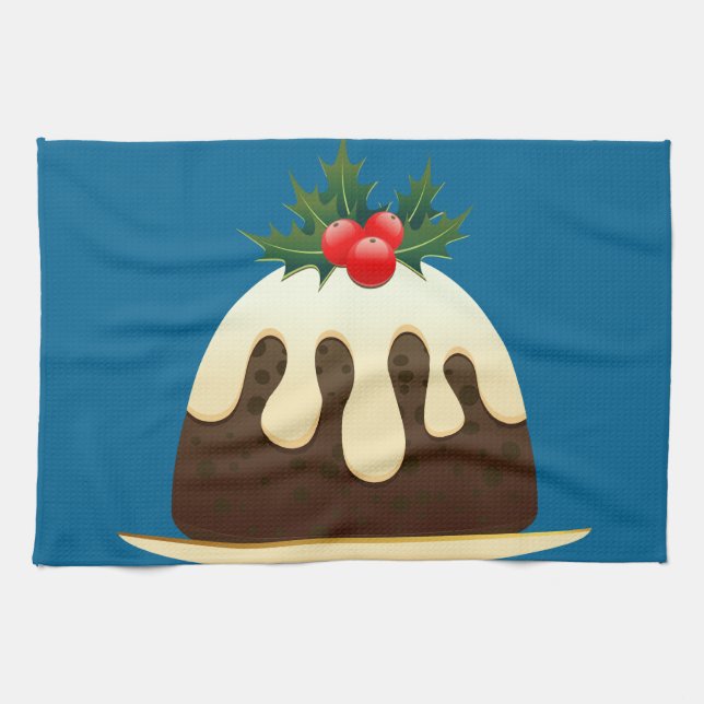 Weihnachtspudding Geschirrtuch (Horizontal)