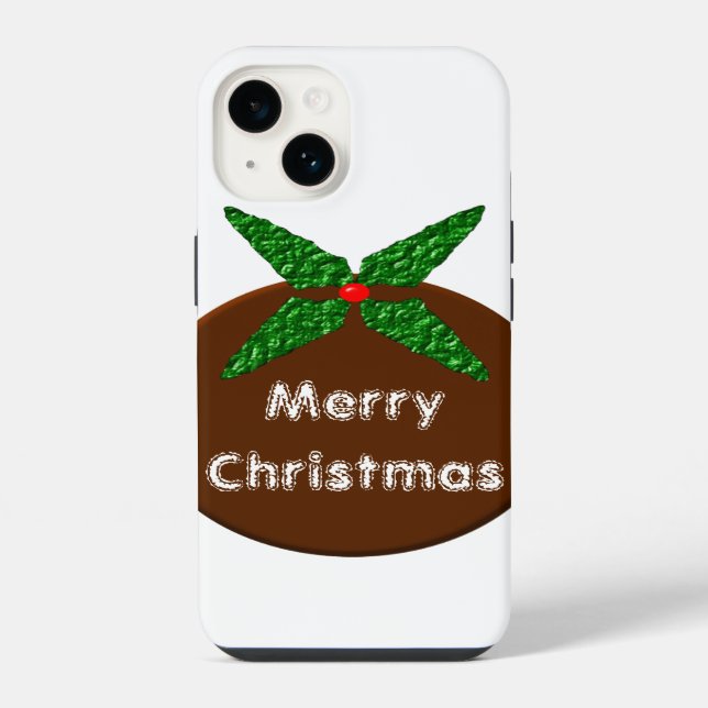 Weihnachtspudding individuell anpassbar iPhone hülle (Rückseite)