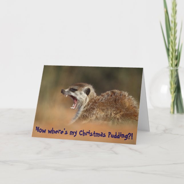 Weihnachtspudding - KMP Weihnachtskarte Feiertagskarte (Vorderseite)