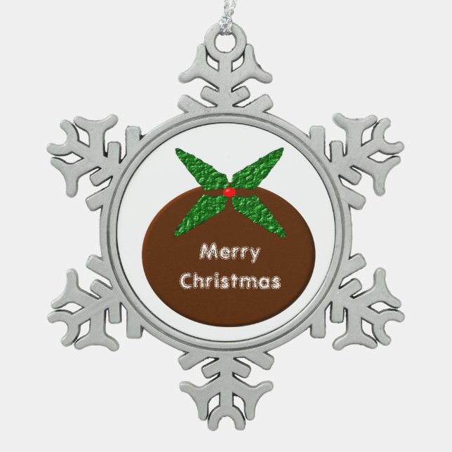 Weihnachtspudding Maßgeschneiderte Ornamente (Vorderseite)
