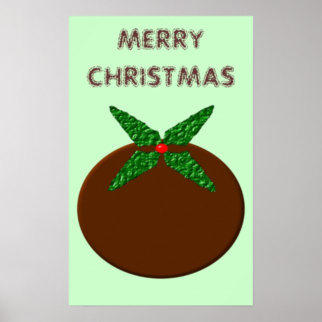 Weihnachtspudding Poster (Vorne)