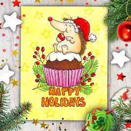 Weihnachtspudding Postkarte