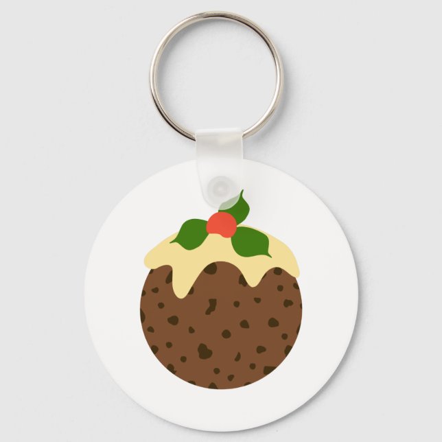 Weihnachtspudding Schlüsselanhänger (Vorderseite)