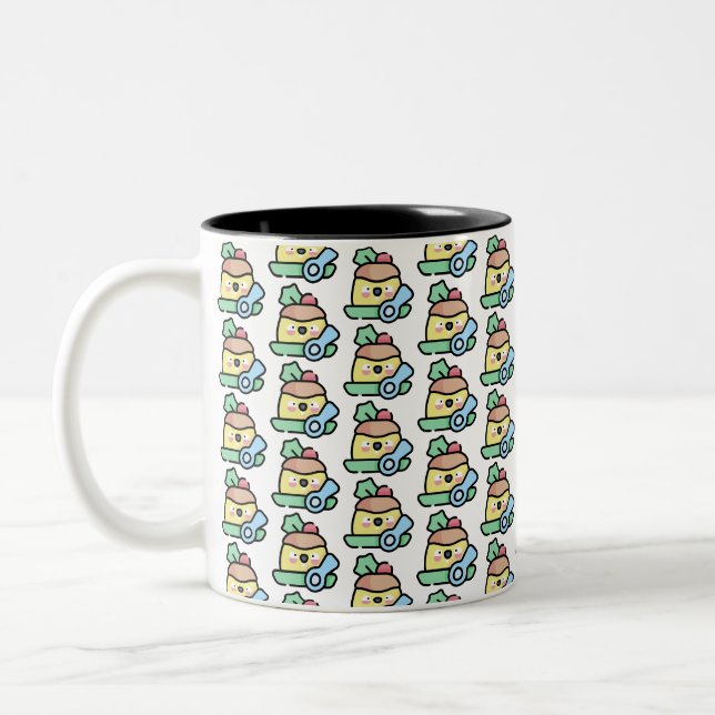 Weihnachtspudding Zweifarbige Tasse (Links)