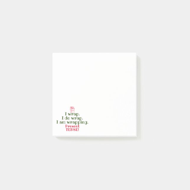 Weihnachtspuffer | Funny Holiday Grammar Spaß Post-it Klebezettel (Vorderseite)