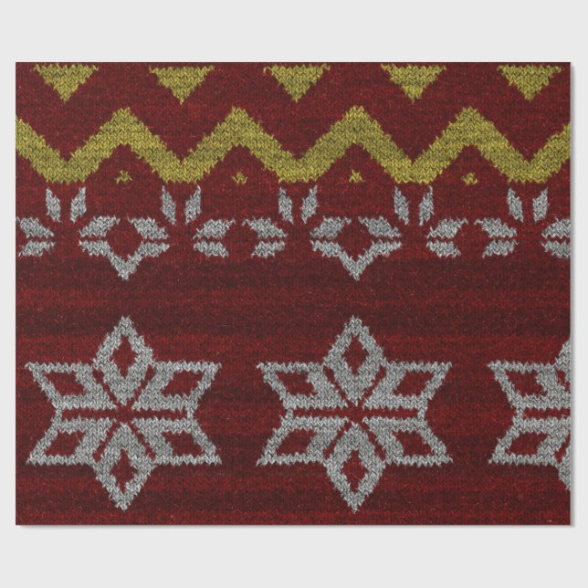 Weihnachtspulli Geschenkpapier (Flach)