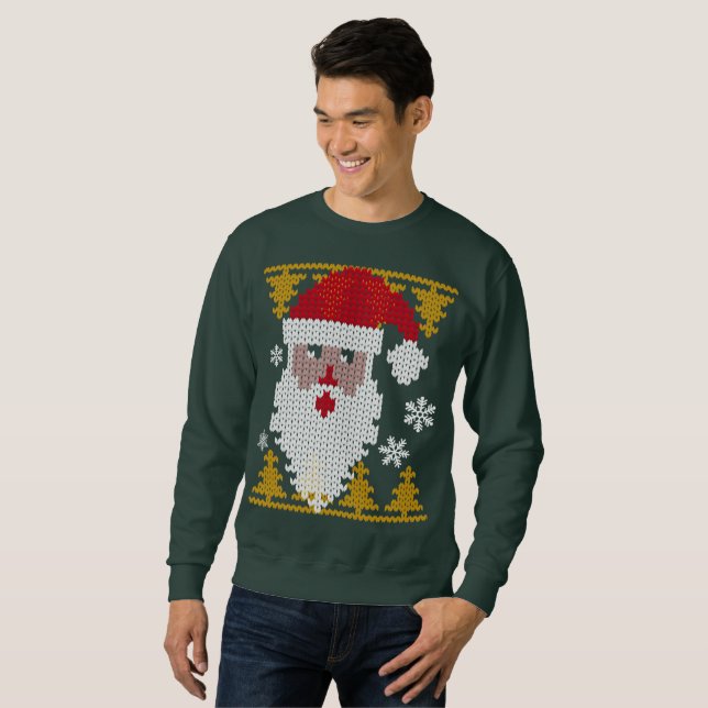 Weihnachtspulli Weihnachtsmann Sweatshirt (Vorne ganz)