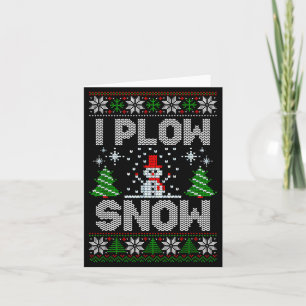 Weihnachtspullover Ich pflüge Schnee passende Paar Karte