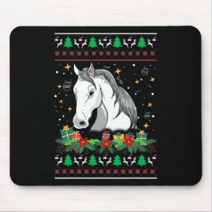 Weihnachtspullover Pferd Schneemann Krippe Ornamen Mousepad