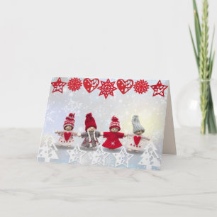 Weihnachtspuppen - Grußkarten Karte
