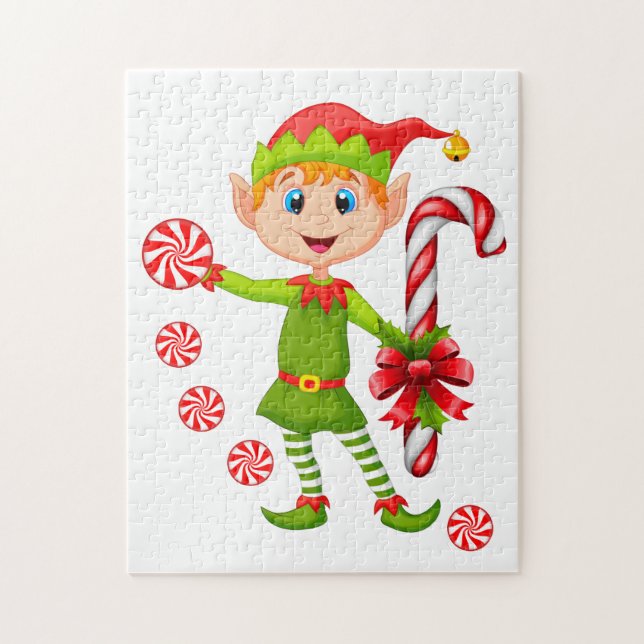 Weihnachtspuzzle Elf Peppermint Puzzle (Vertikal)