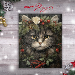 Weihnachtspuzzle für Katzen Liebhaber Puzzle