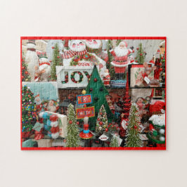 Weihnachtspuzzle Santa Snowman Tree Joy 252 PC Puzzle