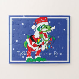 Weihnachtspuzzle TySANTAsaurus Rex 30 Large PIeces Puzzle