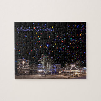 Weihnachtspuzzlespiel:  'Nordlichter Puzzle