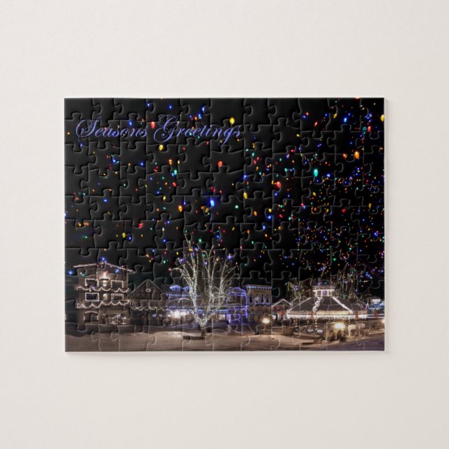 Weihnachtspuzzlespiel:  'Nordlichter Puzzle (Horizontal)