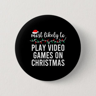 Weihnachtspyjamas für die Familie, die am wahrsche Button