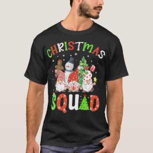 Weihnachtsquadad Elf Funny Xmas Tree Snowman afric T-Shirt