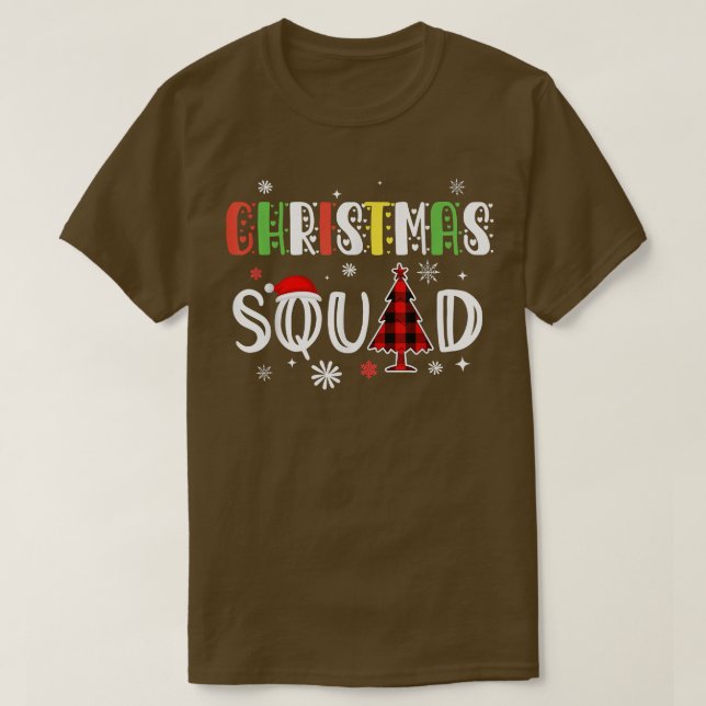 Weihnachtsquadad Familie Matching Pajamas Xmas T-S T-Shirt (Design vorne)