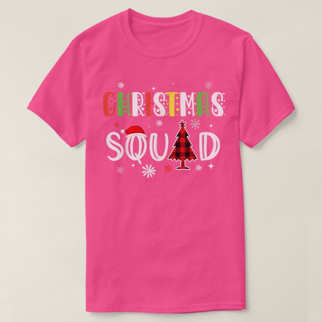Weihnachtsquadad Familie Matching Pajamas Xmas T-S T-Shirt (Design vorne)