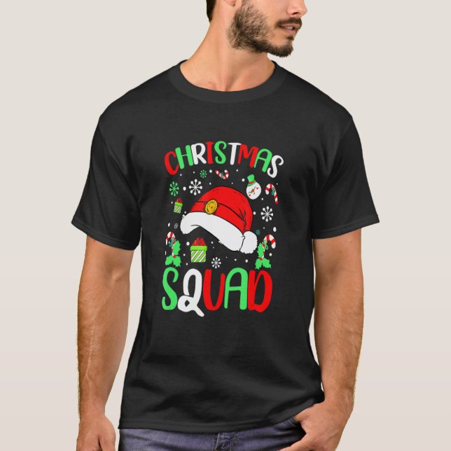 Weihnachtsquadad-Weihnachtsmannmütze - Pajama T-Shirt (Vorderseite)