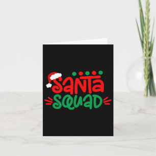 Weihnachtsquadrat Familie Matching Weihnachtsfeier Karte
