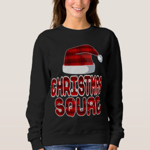 Weihnachtsquadrat Santa Red Kariert Claus Xmas Paj Sweatshirt