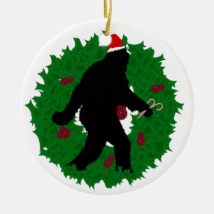 Weihnachtsquatchin Keramikornament