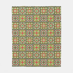 Weihnachtsquilt inspiriert fleecedecke