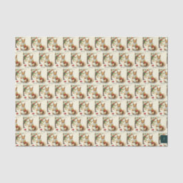 Weihnachtsquirrel Tissue Seidenpapier