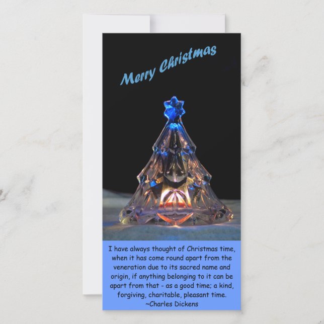 Weihnachtsquotes 6 feiertagskarte (Vorderseite)