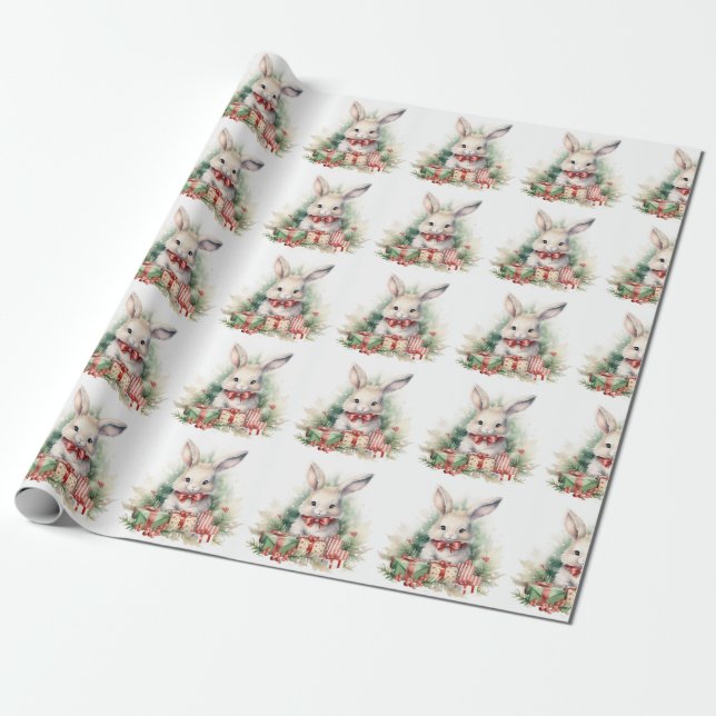 WeihnachtsRabbinerpapier Geschenkpapier (Ungerollt)