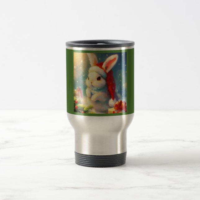 WeihnachtsRabbit 2 Reisebecher (Mittel)