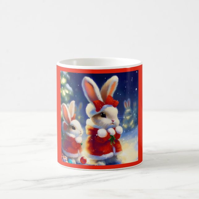 WeihnachtsRabbit 3 Kaffeetasse (Mittel)