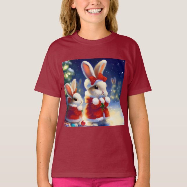 WeihnachtsRabbit 3 T-Shirt (Vorderseite)