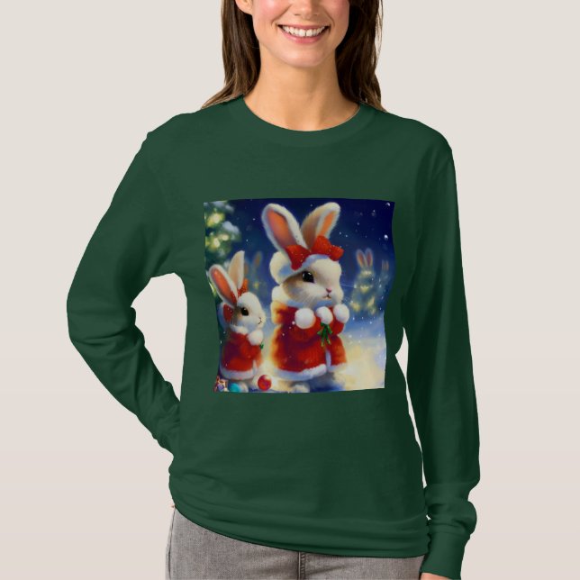 WeihnachtsRabbit 3 T-Shirt (Vorderseite)