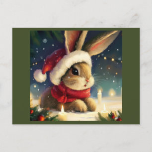 WeihnachtsRabbit 4 Feiertagspostkarte