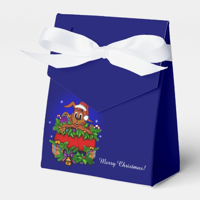 WeihnachtsRabbit Geschenkschachtel (Vorderseite)