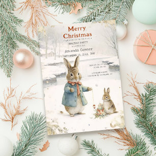 Weihnachtsrabbit Peter Classic Einladung