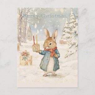 WeihnachtsRabbit Peter Postkarte